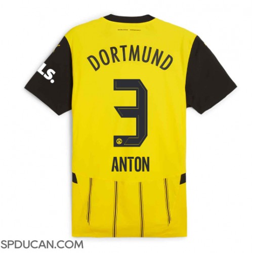 Muški Nogometni Dres Borussia Dortmund Waldemar Anton #3 Domaci 2024-25 Kratak Rukav